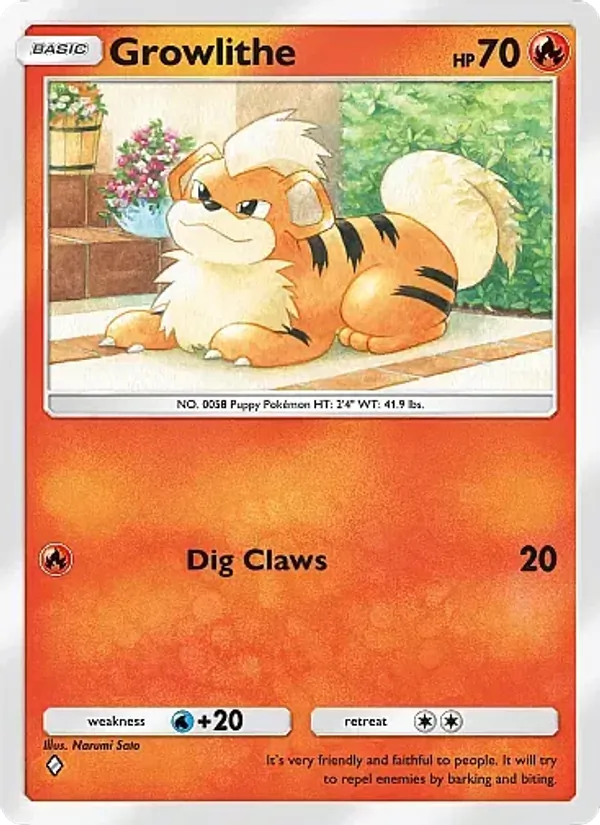 028 Growlithe – Mega Rising