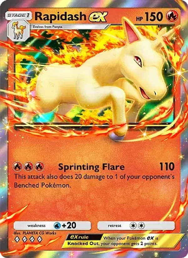 031 Rapidash ex – Mega Rising