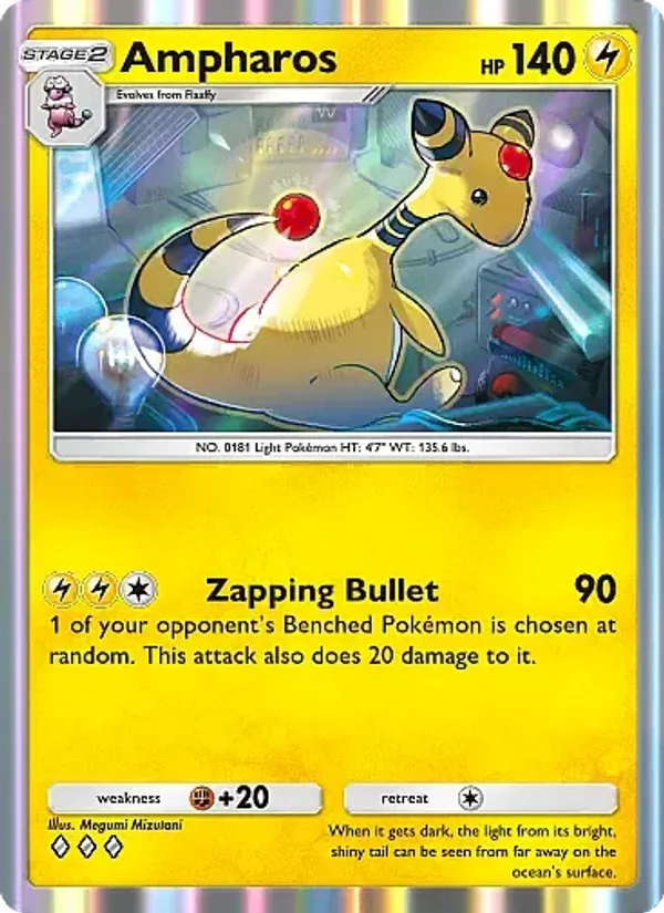 084 Ampharos – Mega Rising
