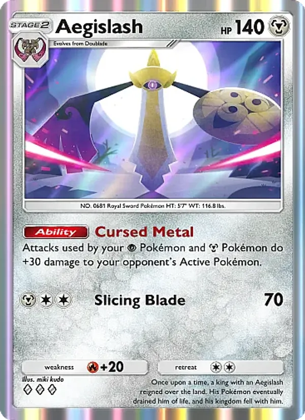 172 Aegislash – Mega Rising
