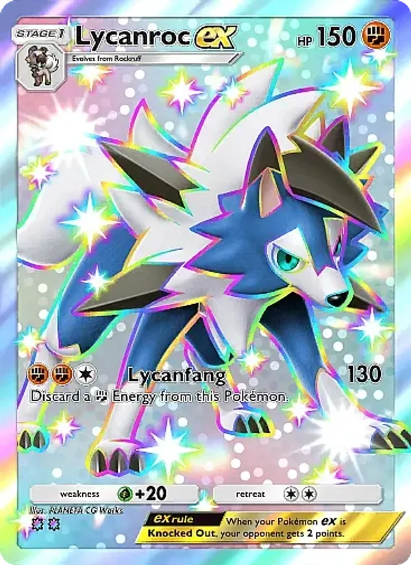 323 Lycanroc ex – Mega Rising