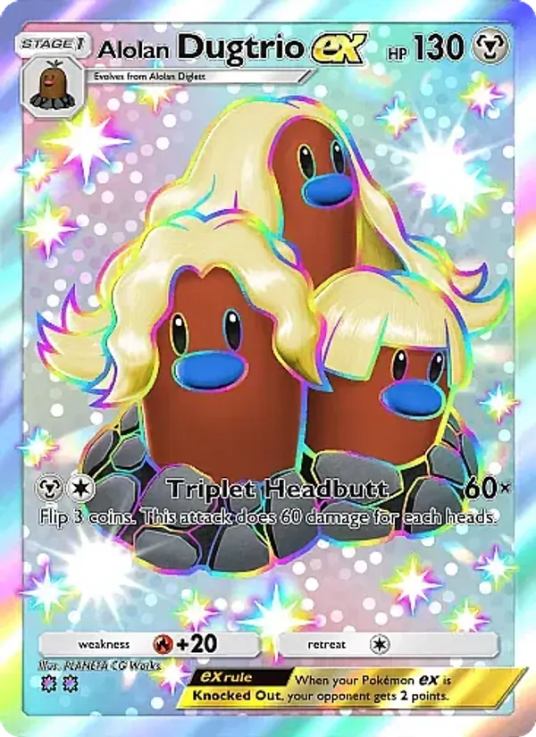 325 Alolan Dugtrio ex – Mega Rising