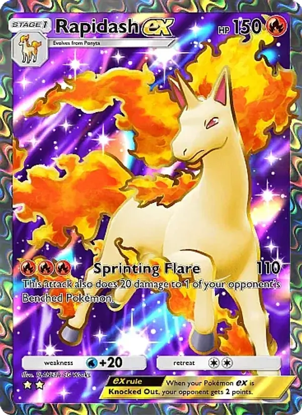 253 Rapidash ex – Mega Rising