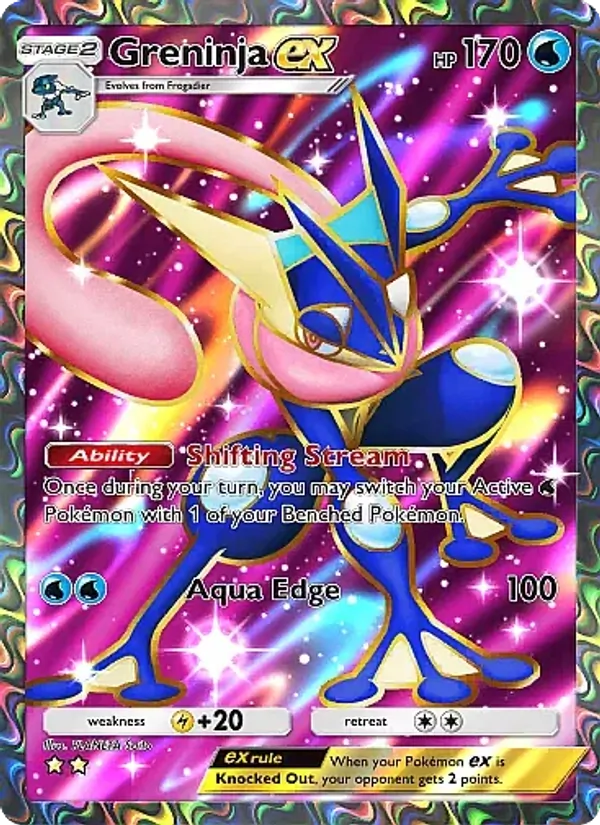 256 Greninja ex – Mega Rising