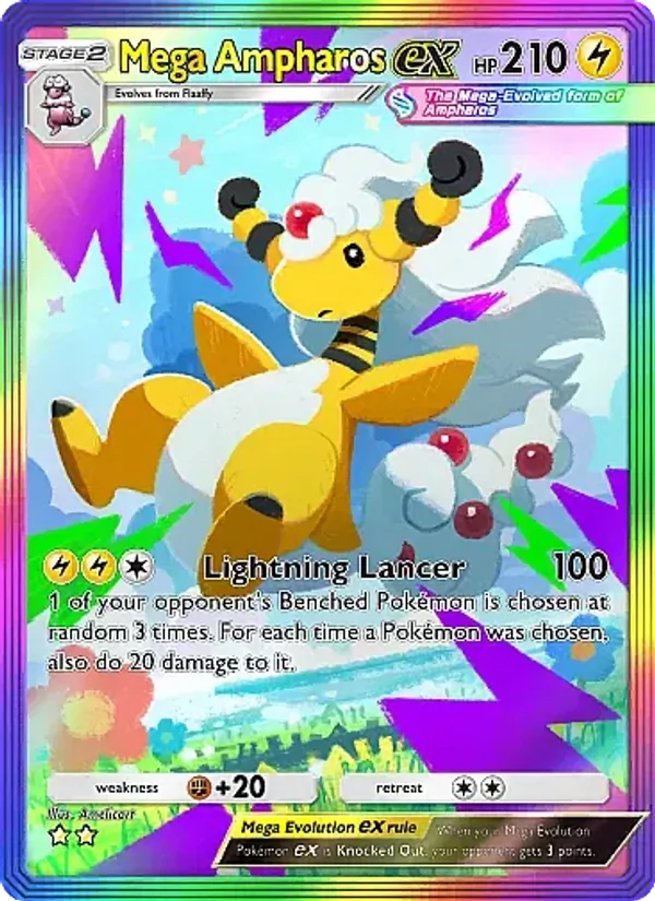 277 Mega Ampharos ex – Mega Rising
