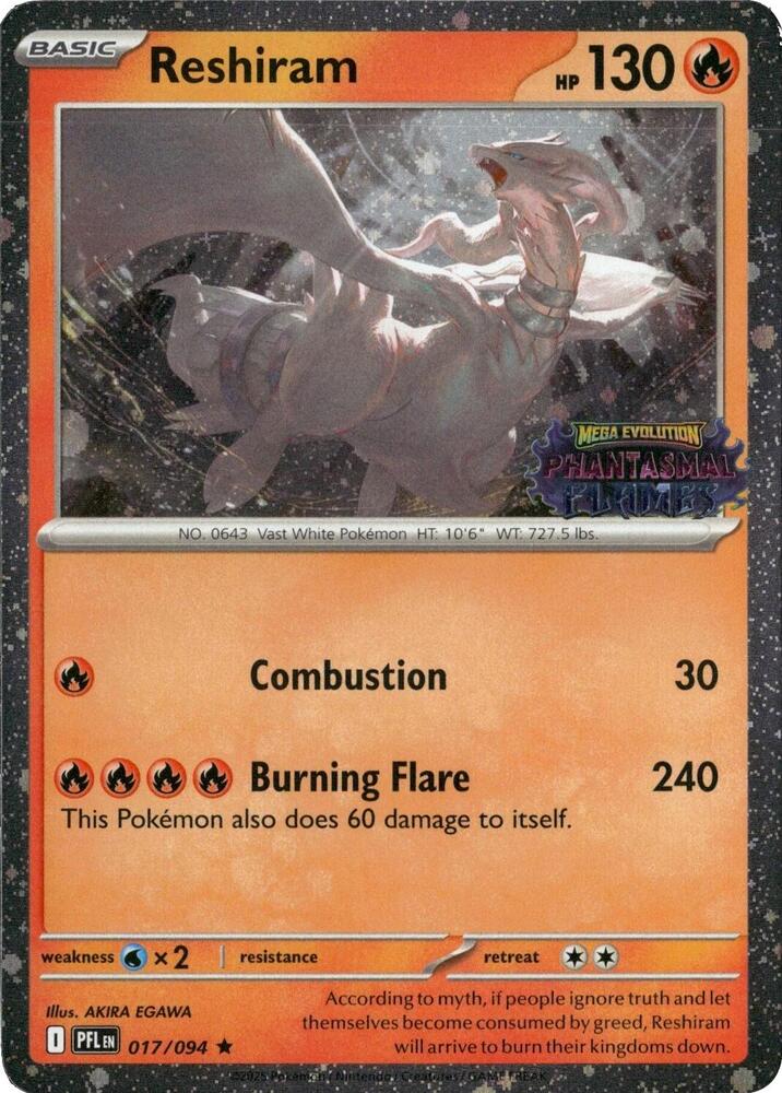 017-holo-setlogo Reshiram (Set logo stamp) – Phantasmal Flames