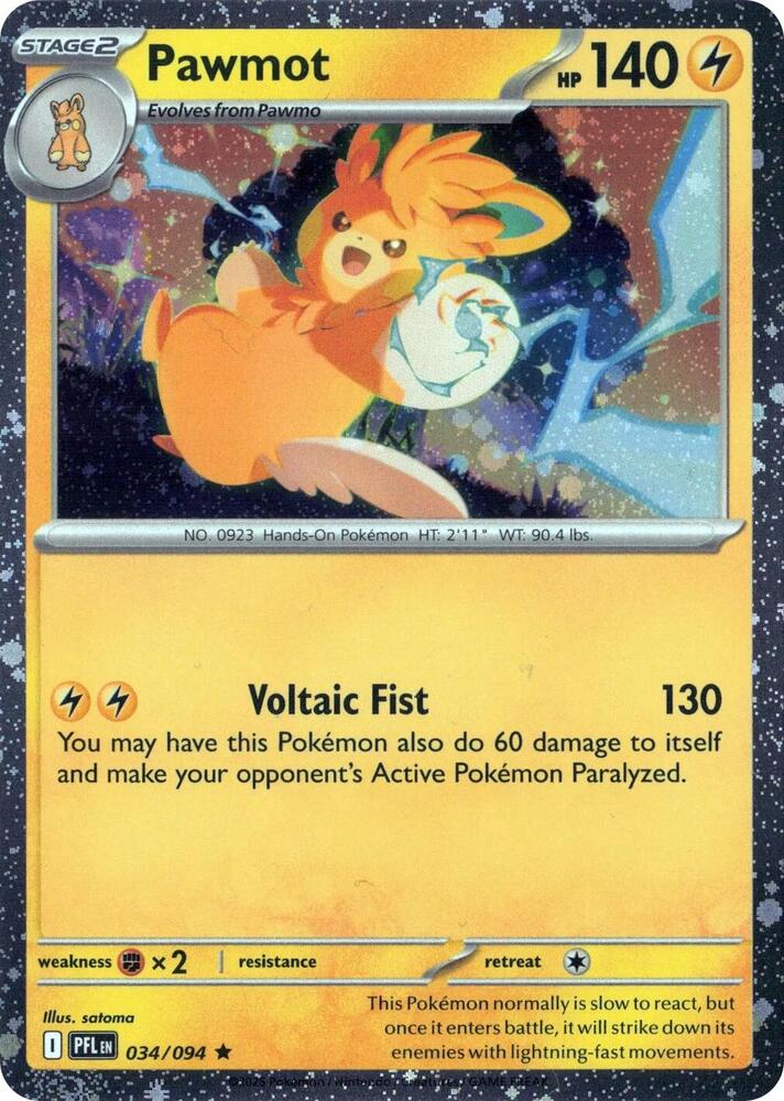 034-holo-cosmos Pawmot (Cosmos Holo) – Phantasmal Flames