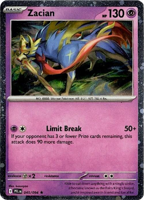 045-holo-cosmos Zacian (Cosmos Holo) – Phantasmal Flames