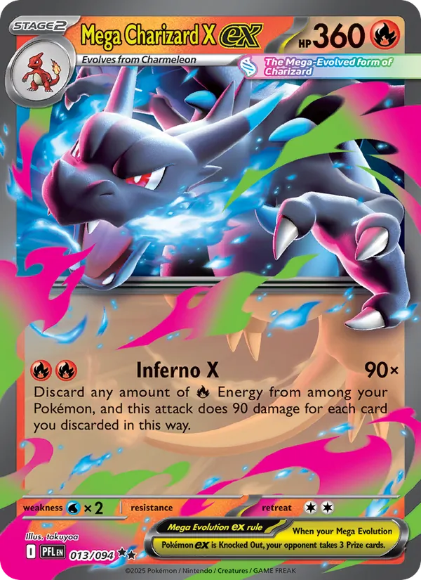 013 Mega Charizard X ex – Phantasmal Flames