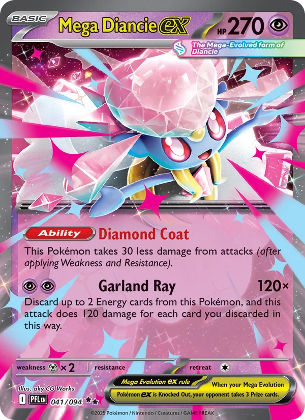 041 Mega Diancie ex – Phantasmal Flames