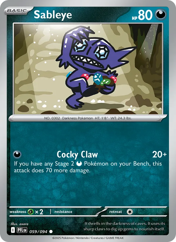 059 Sableye – Phantasmal Flames