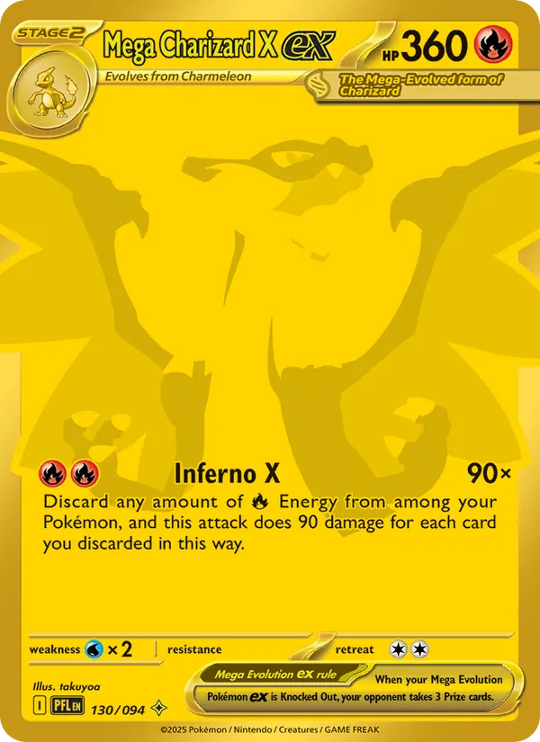 130 Mega Charizard X ex – Phantasmal Flames
