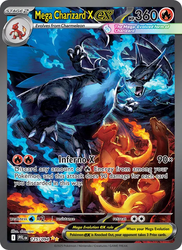 125 Mega Charizard X ex – Phantasmal Flames