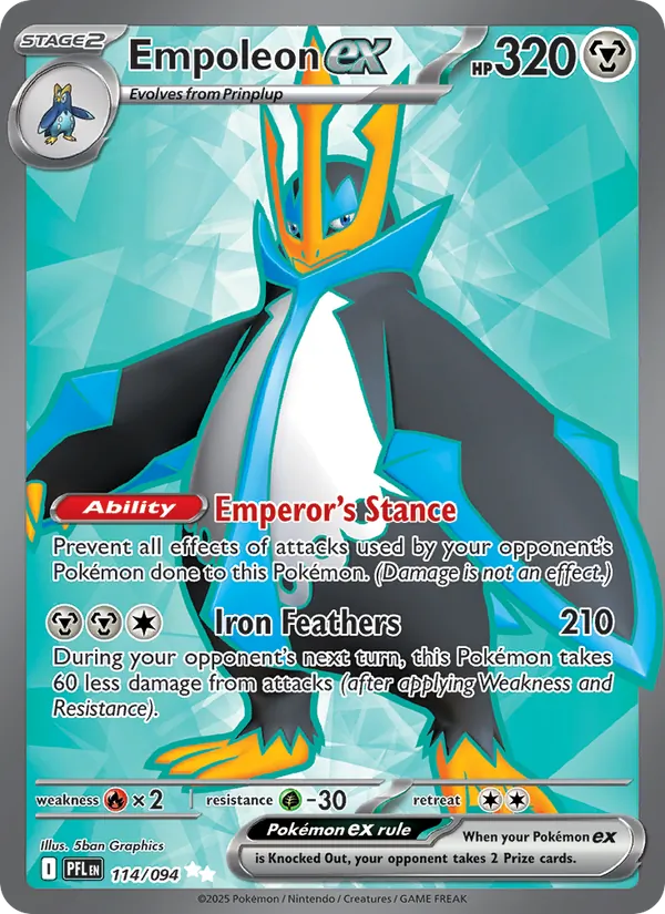 114 Empoleon ex – Phantasmal Flames