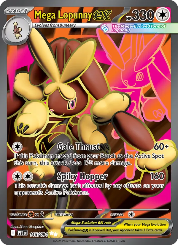 115 Mega Lopunny ex – Phantasmal Flames