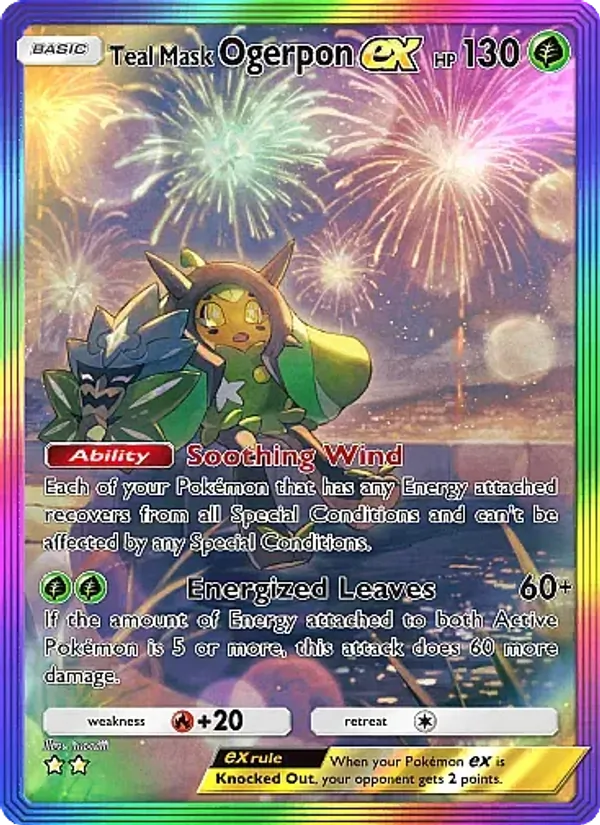 194 Teal Mask Ogerpon ex – Fantastical Parade