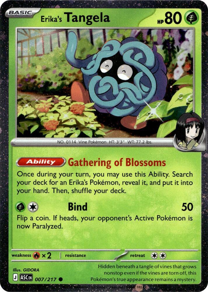 007-holo-cosmos Erika's Tangela (Holo, Cosmos Holo) – Ascended Heroes
