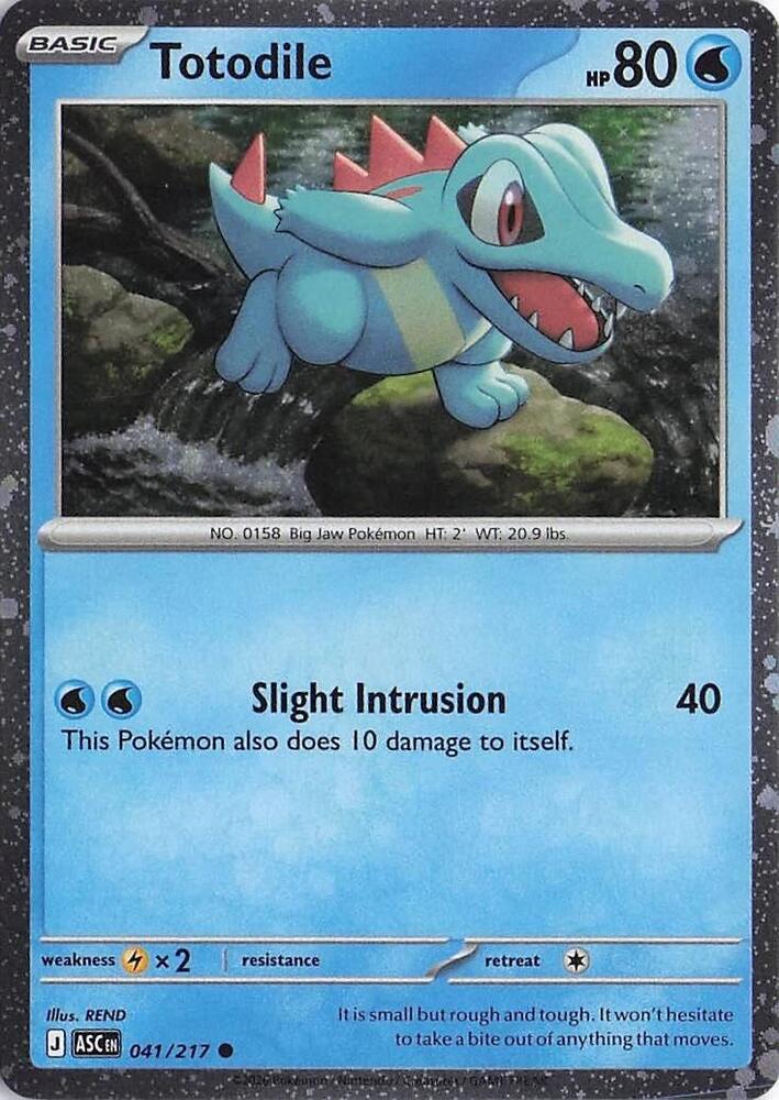 041-holo-cosmos Totodile (Holo, Cosmos Holo) – Ascended Heroes