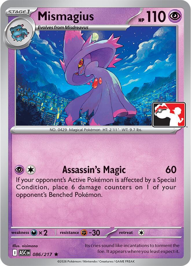 086-normal-playerrewardsprogram Mismagius (Normal, Player Rewards stamp) – Ascended Heroes
