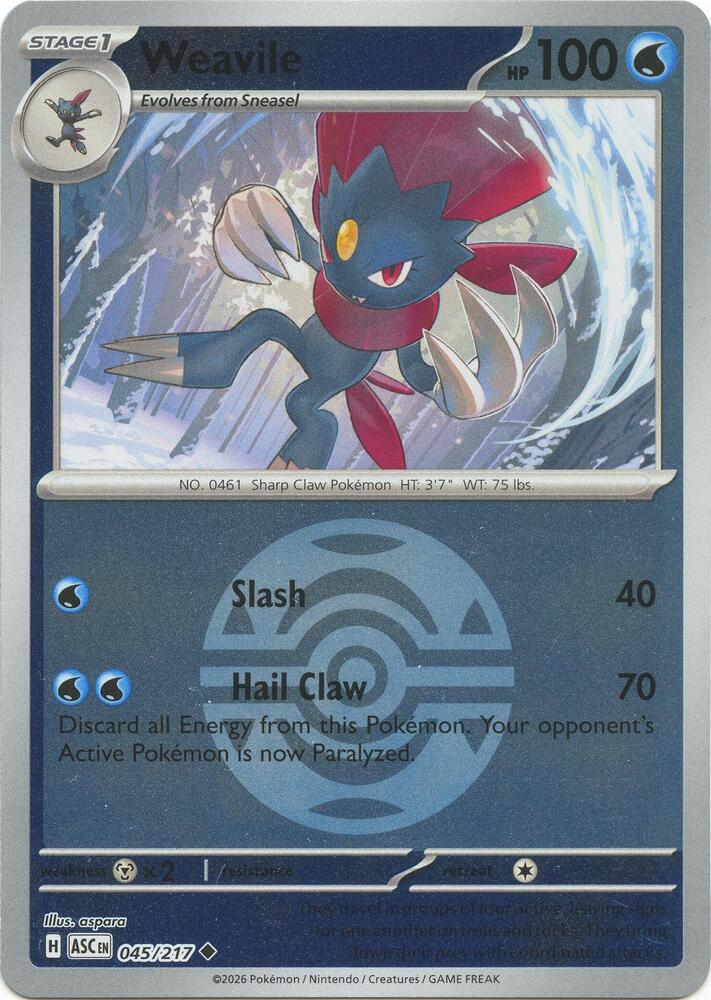 045-reverse-duskball Weavile – Ascended Heroes