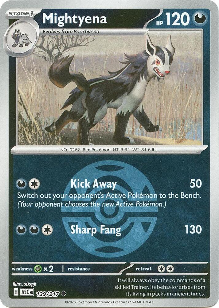 129-reverse-duskball Mightyena – Ascended Heroes