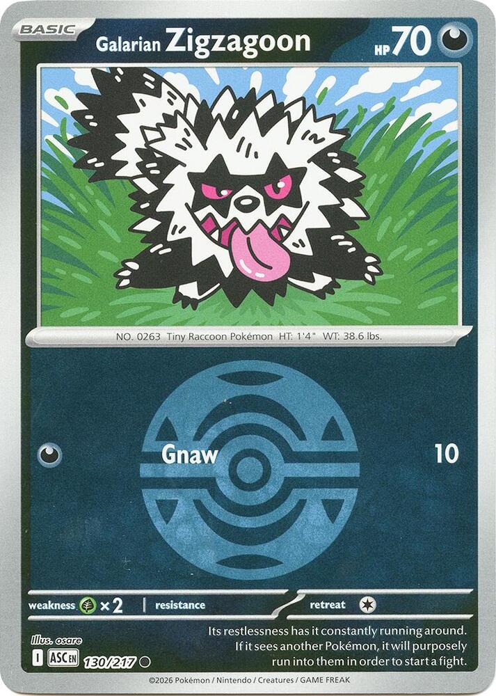 130-reverse-duskball Galarian Zigzagoon – Ascended Heroes