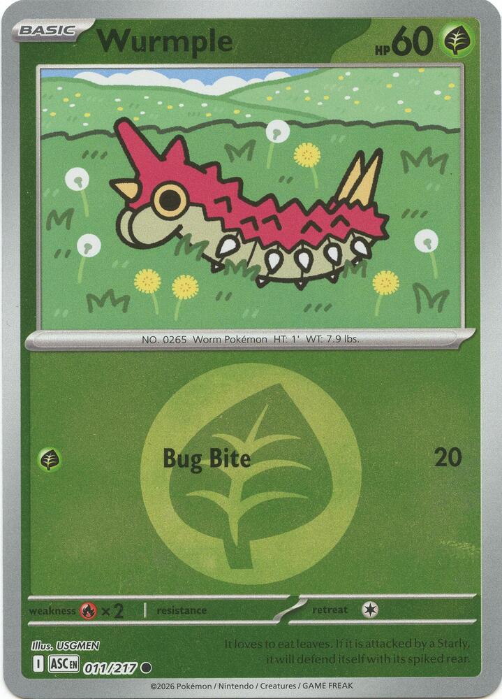 011-ER Wurmple – Ascended Heroes
