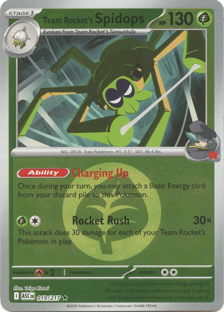 019-ER Team Rocket's Spidops – Ascended Heroes