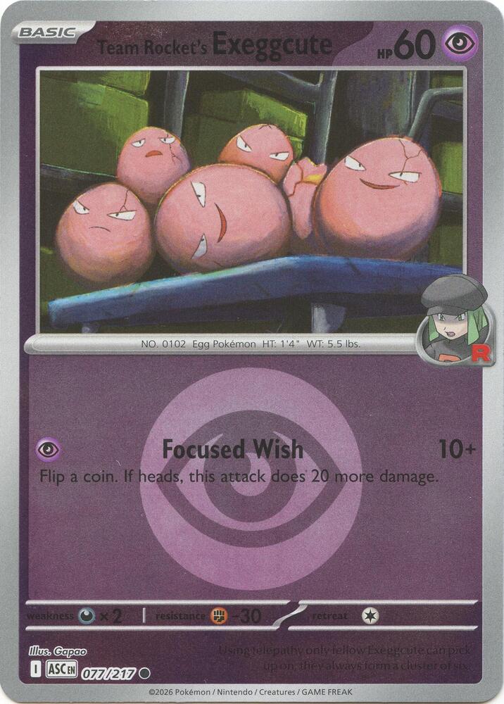077-ER Team Rocket's Exeggcute – Ascended Heroes