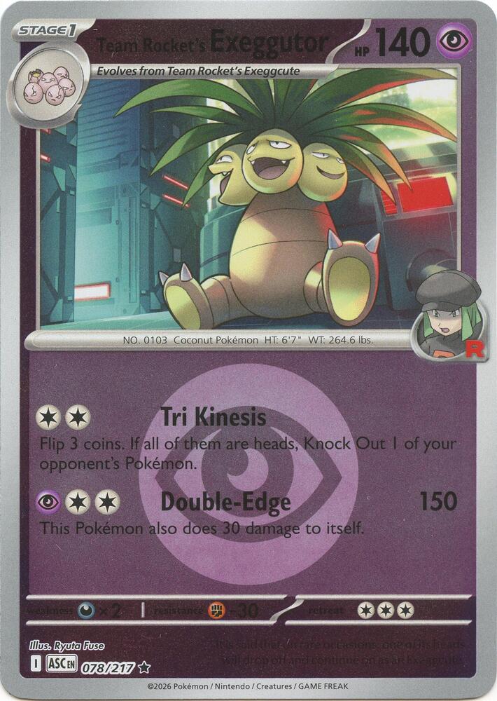 078-ER Team Rocket's Exeggutor – Ascended Heroes