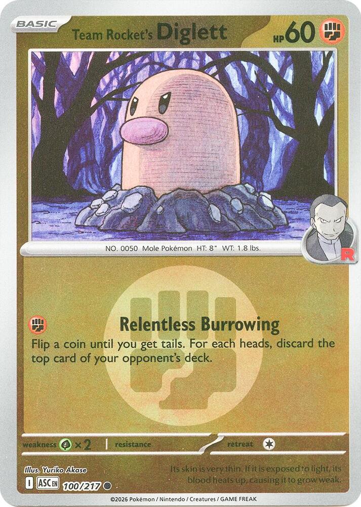 100-ER Team Rocket's Diglett – Ascended Heroes