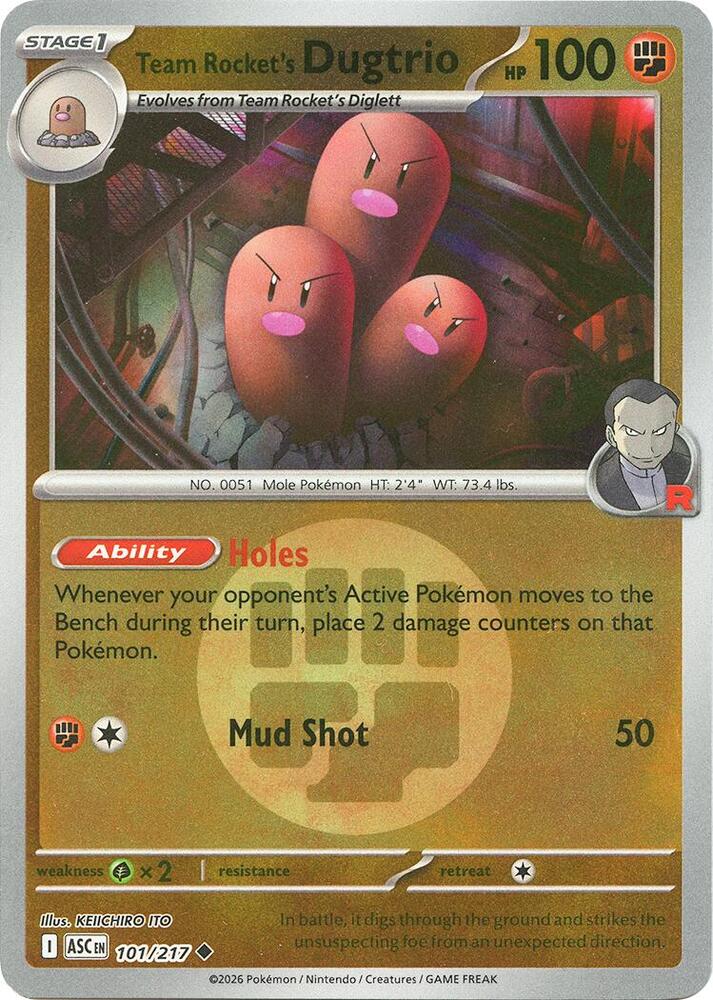 101-ER Team Rocket's Dugtrio – Ascended Heroes