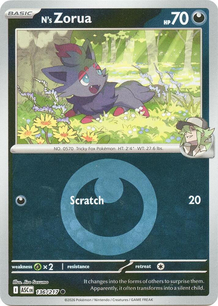 136-ER N's Zorua – Ascended Heroes