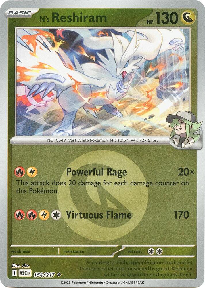 154-ER N's Reshiram – Ascended Heroes