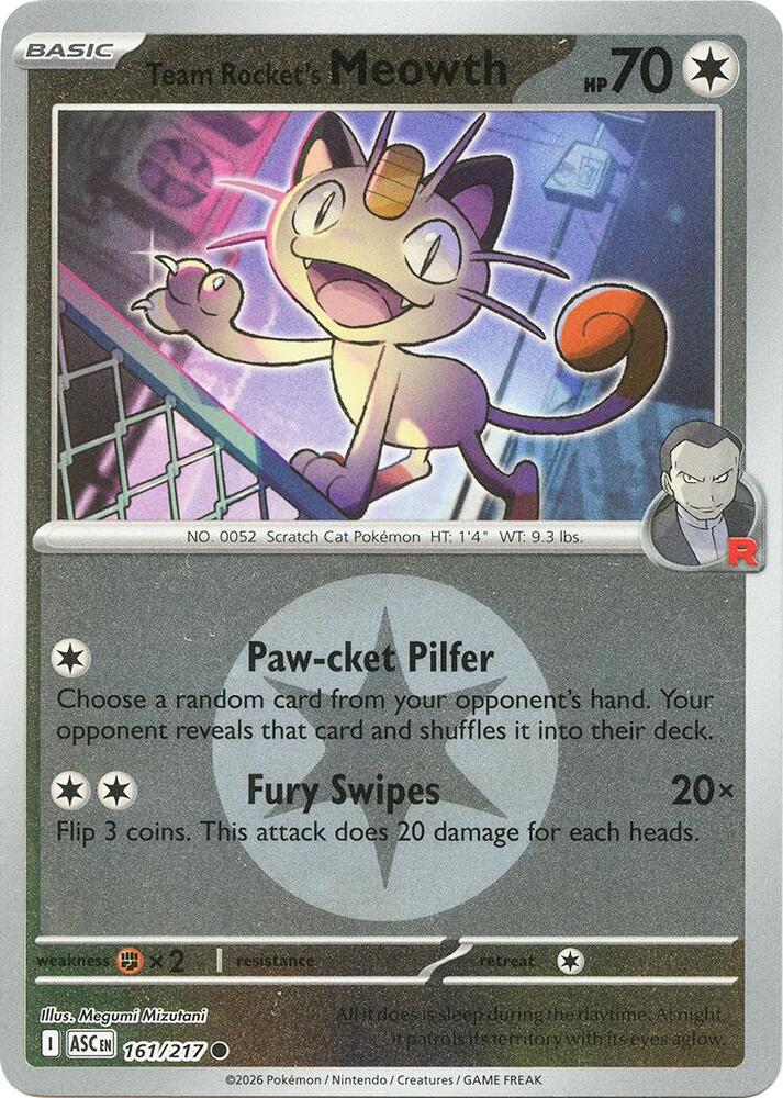 161-ER Team Rocket's Meowth – Ascended Heroes