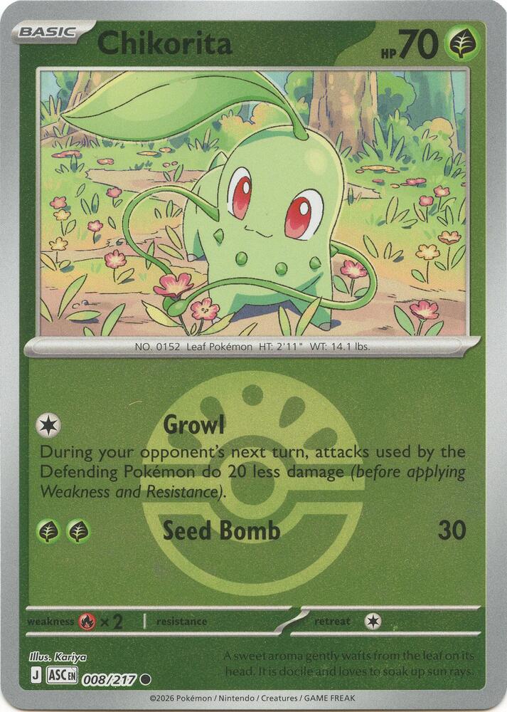 008-FB Chikorita – Ascended Heroes