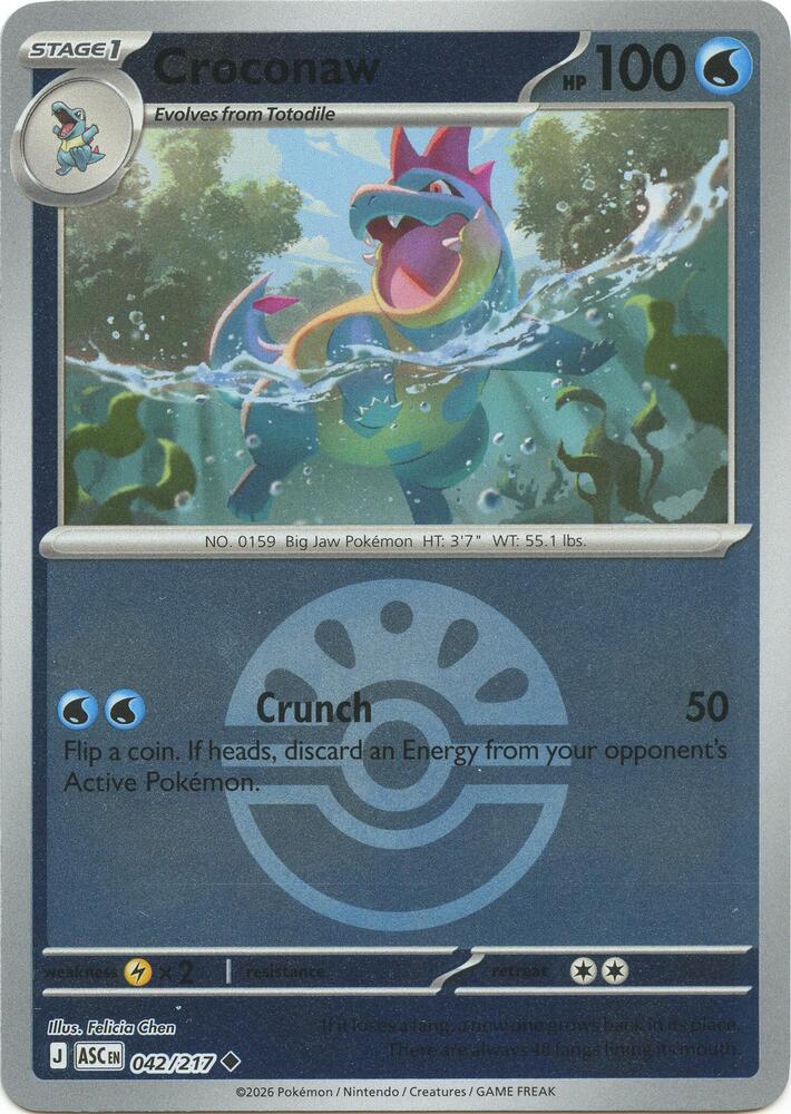042-FB Croconaw – Ascended Heroes