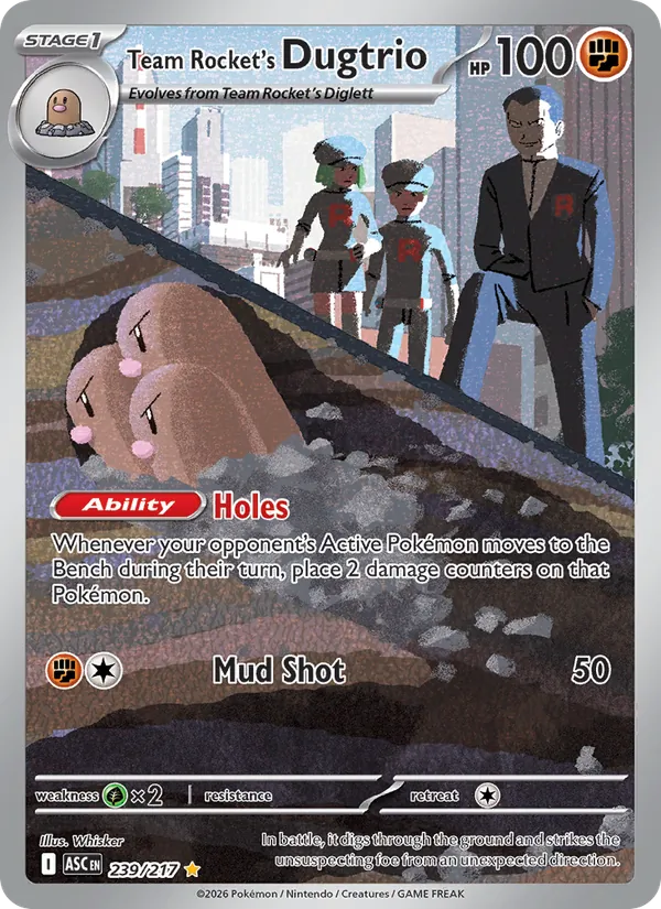 239 Team Rocket's Dugtrio – Ascended Heroes