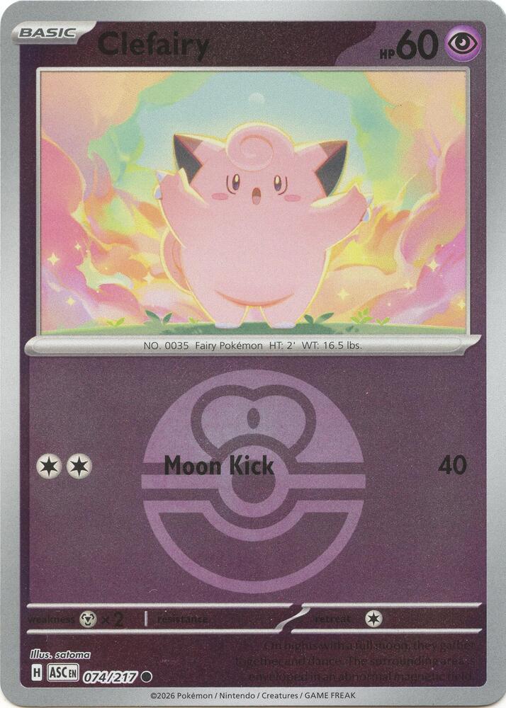 074-reverse-loveball Clefairy – Ascended Heroes