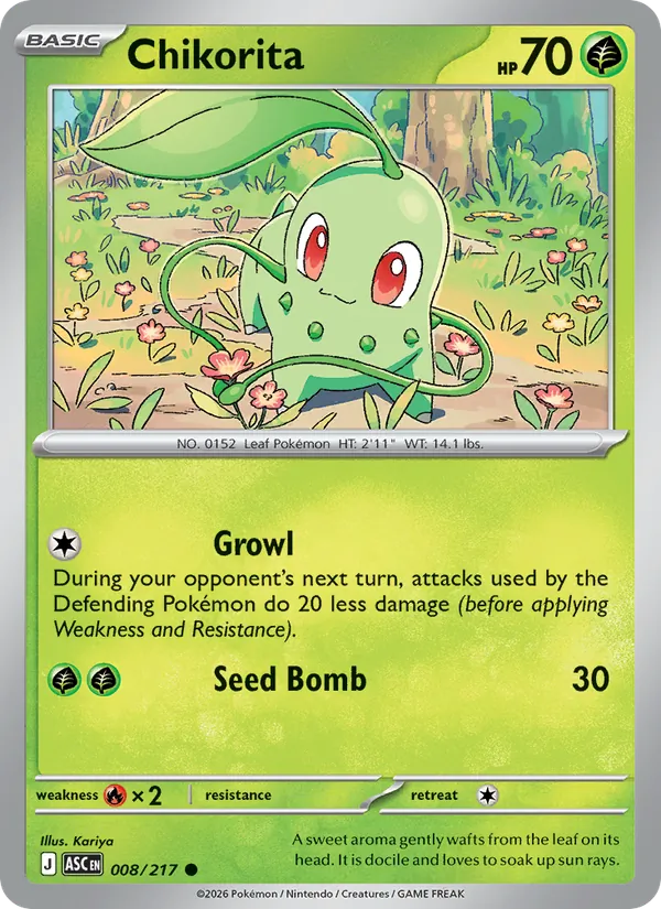 008 Chikorita – Ascended Heroes
