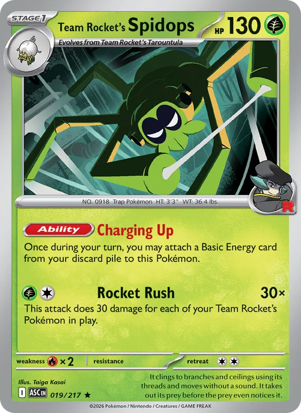 019 Team Rocket's Spidops – Ascended Heroes