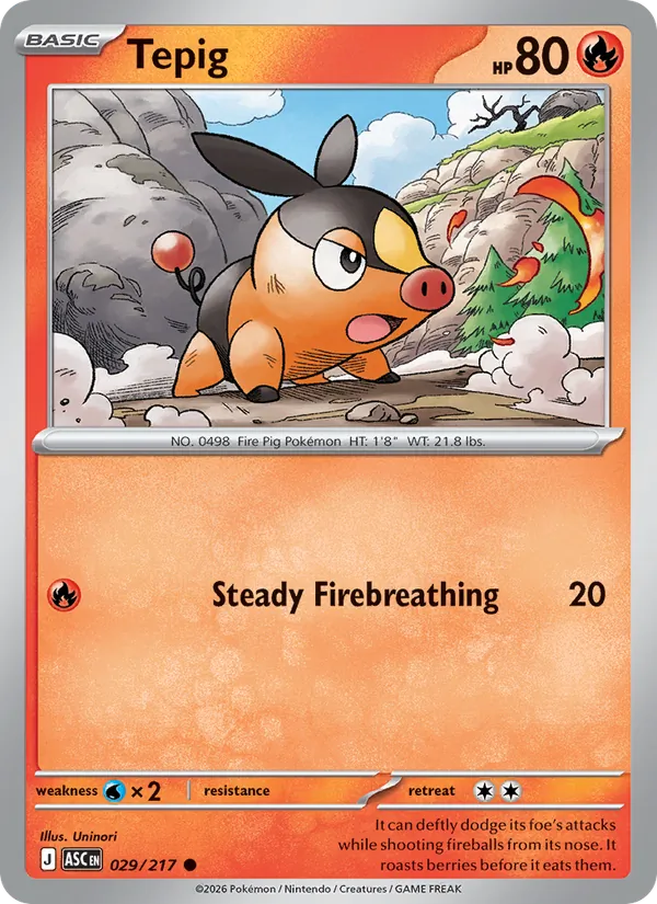 029 Tepig – Ascended Heroes