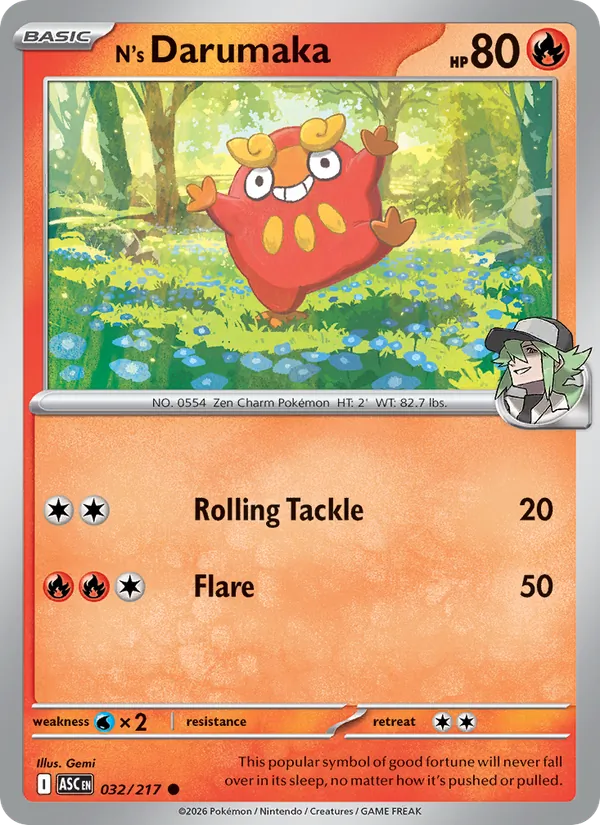 032 N's Darumaka – Ascended Heroes