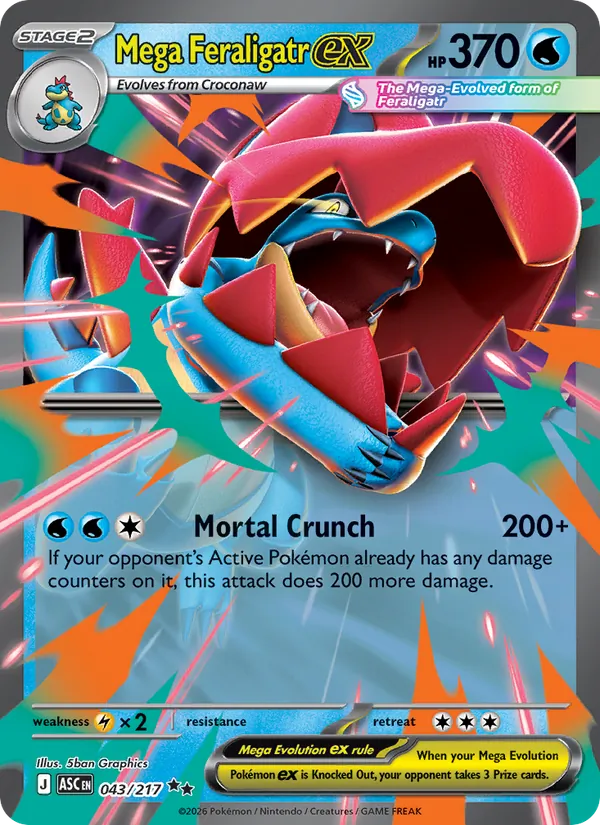 043 Mega Feraligatr ex – Ascended Heroes
