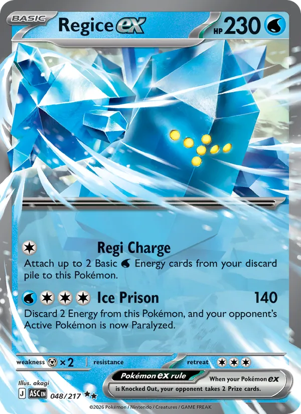 048 Regice ex – Ascended Heroes