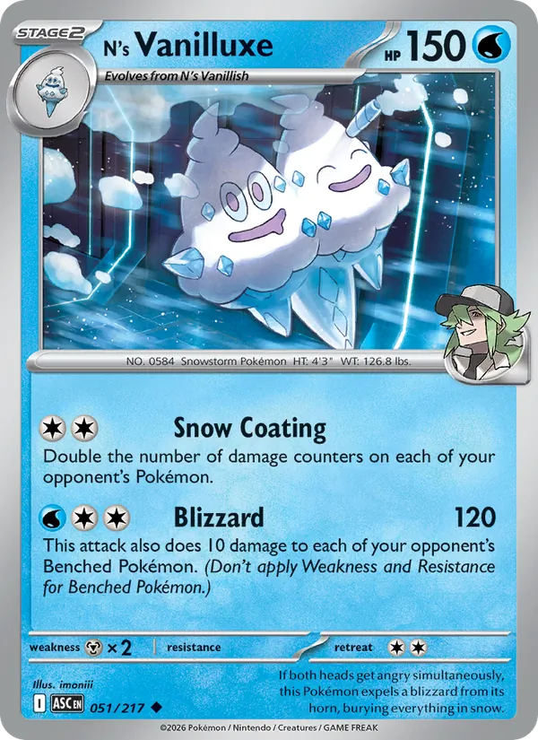 051 N's Vanilluxe – Ascended Heroes