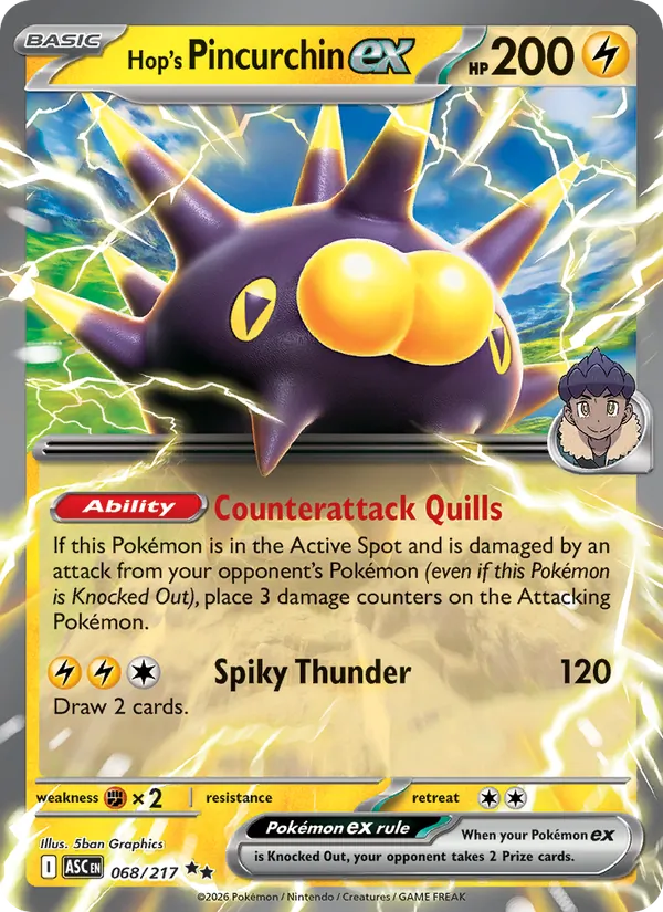 068 Hop's Pincurchin ex – Ascended Heroes