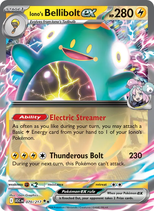 070 Iono's Bellibolt ex – Ascended Heroes