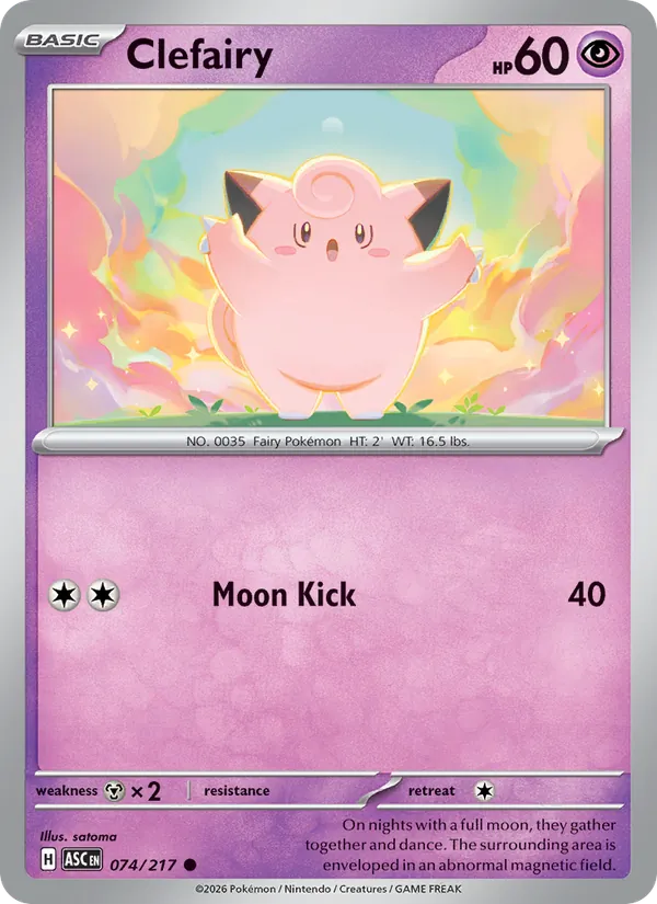 074 Clefairy – Ascended Heroes