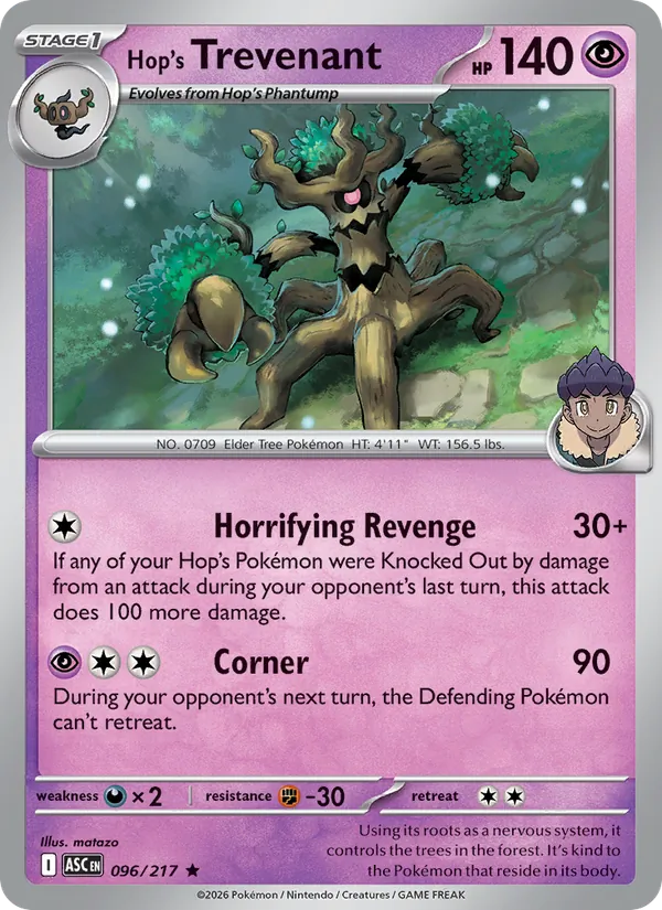 096 Hop's Trevenant – Ascended Heroes